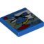Набор LEGO Tile 2 x 2 with City Helicopter Print, Голубой