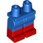 Набор LEGO Legs with Red Boots and Blue Hips, Голубой