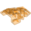 Набор LEGO Wedge 4 x 4 Fractured Polygon Top, Прозрачный оранжевый