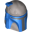 Набор LEGO HELMET 1, NO.1, Flat Silver