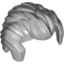 Набор LEGO Minifig Hair Short Swept Back with Sideburns and Widow's Peak, Светлый сине-серый