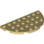 Набор LEGO Plate Round Corner 4 x 8 Double, Tan