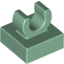 Набор LEGO Tile Special 1 x 1 with Clip with Rounded Edges, Sand Green