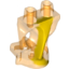 Набор LEGO Lower Body, Ghost with Marbled Yellow Pattern, Прозрачный оранжевый