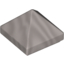 Набор LEGO Slope 45В° 1 x 1 x 2/3 Quadruple Convex, Flat Silver