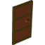 Набор LEGO Door 1 x 4 x 6 with 3 Panes and Stud Handle with Reddish Brown Glass, Темно-коричневый