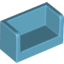 Набор LEGO Panel 1 x 2 x 1 with Rounded Corners and 2 Sides, Medium Azure