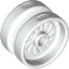 Набор LEGO Wheel 18 x 12 with Axle Hole and Stud, Белый