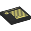 Набор LEGO Tile 2 x 2 with Groove with Solar Charge Level Print, Черный