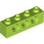 Набор LEGO Technic Brick 1 x 4 [3 Holes], Лайм