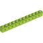 Набор LEGO Technic Brick 1 x 12 with Holes, Лайм