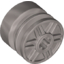 Набор LEGO Wheel 30.4 x 14 with Axle Hole, Fake Bolts and Shallow Spokes, Flat Silver