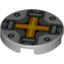 Набор LEGO FLAT TILE 2X2, ROUND NO. 1030, Светлый сине-серый