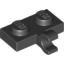 Набор LEGO Plate Special 1 x 2 with Clip Horizontal on Side, Черный