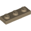 Набор LEGO Plate 1 x 3, Dark Tan