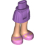 Набор LEGO FEMALE, HIP WITH SKIRT 2, NO.11, Medium Lavender