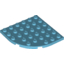 Набор LEGO Plate Round Corner 6 x 6, Medium Azure