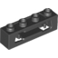 Набор LEGO Brick Special 1 x 4 with Inside Clips (Disk Shooter), Черный