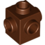 Набор LEGO Brick Special 1 x 1 Studs on 4 Sides, Красно-коричневый