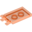 Набор LEGO Tile Special 2 x 3 with 2 Clips [Thick Open O Clips], Trans-Neon Orange