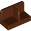 Набор LEGO Panel 1 x 2 x 1 with Rounded Corners and Central Divider, Красно-коричневый
