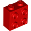 Набор LEGO Brick Special 1 x 2 x 1 2/3 with four studs on one side, Красный