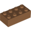 Набор LEGO Brick 2 x 4, Medium Dark Flesh