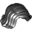 Набор LEGO Minifig Hair Female Mid-Length Swept Sideways, Черный