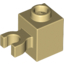 Набор LEGO Brick Special 1 x 1 with Clip Vertical [Open O Clip, Hollow Stud], Tan