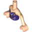 Набор LEGO Torso Friends Dark Purple Sleeveless Top with Wings, Gold Trim and Necklace Print, Light Flesh Arms with Hands with Gold Tattoo Print, Light Flesh