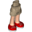 Набор LEGO Friends Hips and Shorts [41171], Dark Tan