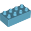 Набор LEGO Brick 2 x 4, Medium Azure