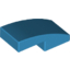 Набор LEGO Slope Curved 2 x 1 No Studs [1/2 Bow], Dark Azure
