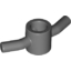 Набор LEGO Minifig Spiral Pole Attachment - 2 Bent Handles and 3 Internal Splines, Темный сине-серый