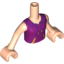 Набор LEGO TORSO, GIRL W/ARM NO. 100, Light Flesh