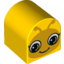 Набор LEGO DUPLO Brick 2 x 2 x 2 Curved Top with Side A Insect Eyes Open and Side B Eyes Closed, Желтый