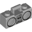 Набор LEGO Minifig Radio Boom Box with Handle and Black Trim Print, Светлый сине-серый
