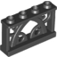 Набор LEGO Fence Ornamented 1 x 4 x 2 with 4 Studs, Черный
