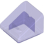 Набор LEGO Slope 30В° 1 x 1 x 2/3 [Cheese Slope], Trans-Purple