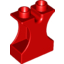 Набор LEGO Duplo, Brick 1 x 2 x 2 with Side Cutouts and Channel in Top, Красный