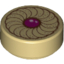 Набор LEGO Tile Round 1 x 1 with Cookie Print, Tan