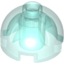 Набор LEGO Brick, Round 2 x 2 Dome Top - Hollow Stud with Bottom Axle Holder x Shape + Orientation, Trans-Light Blue