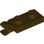 Набор LEGO Plate Special 1 x 2 with Clip Horizontal on End, Темно-коричневый