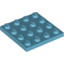 Набор LEGO Plate 4 x 4, Medium Azure