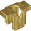 Набор LEGO Minifig Breastplate Rectangular (Minecraft), Pearl Gold