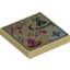 Набор LEGO Tile 2 x 2 with Map of Dragon Egg Location Print, Tan