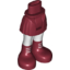 Набор LEGO HIP WITH SKIRT 2, NO. 106, Темно-красный