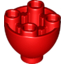 Набор LEGO SPHERE 2X2X1 1/3 INVERTED, Красный