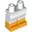 Набор LEGO Hips and Legs with Bright Light Orange Knees and Feet [Donald], Белый