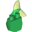 Набор LEGO Tail Mermaid Curved with Yellowish Green Fluke print [Ariel], Зеленый
